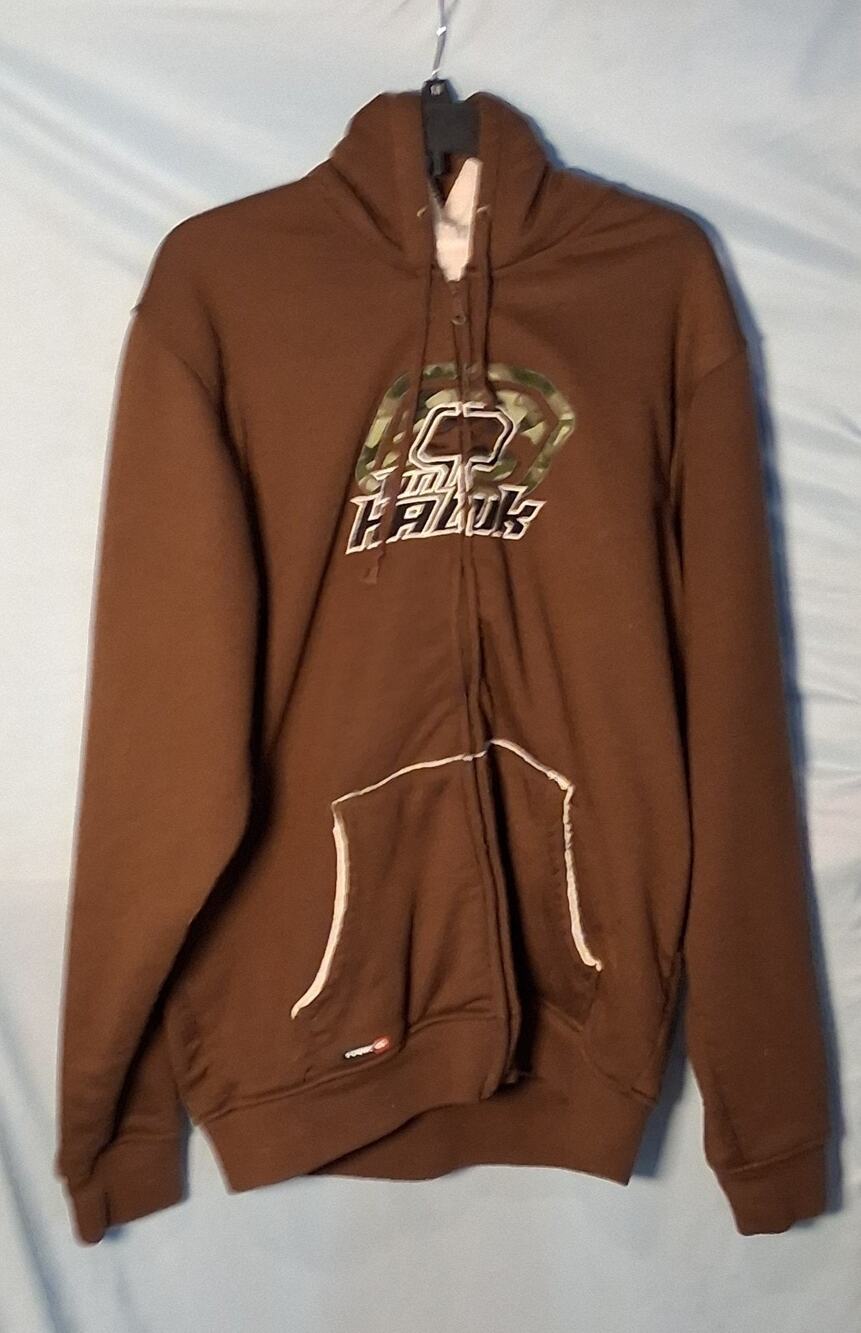 Tony Hawk Brown Zip Up Hoodie